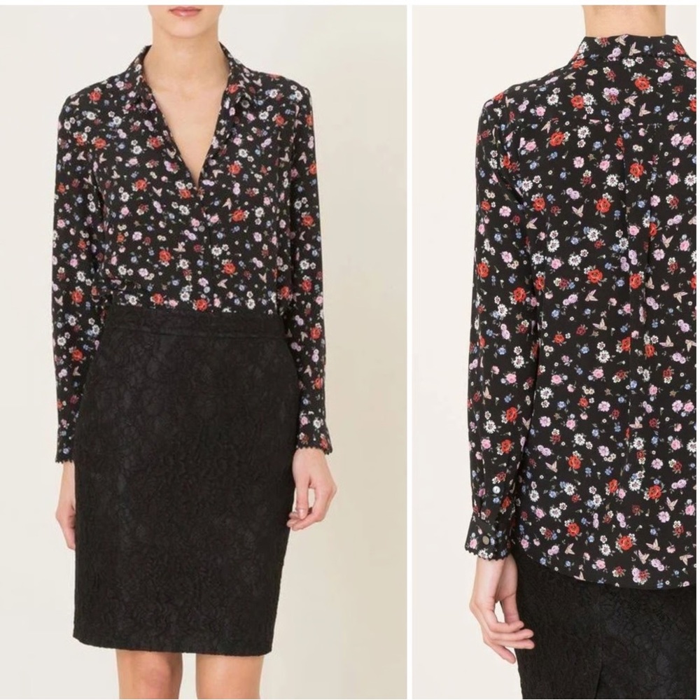 The Kooples Black Blouse